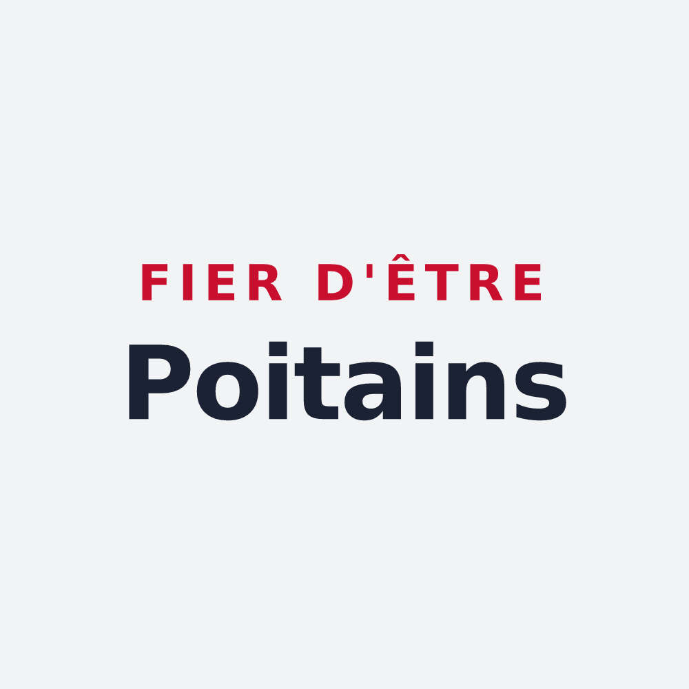 Poster « Fier d'être Poitains » — design pour Poix