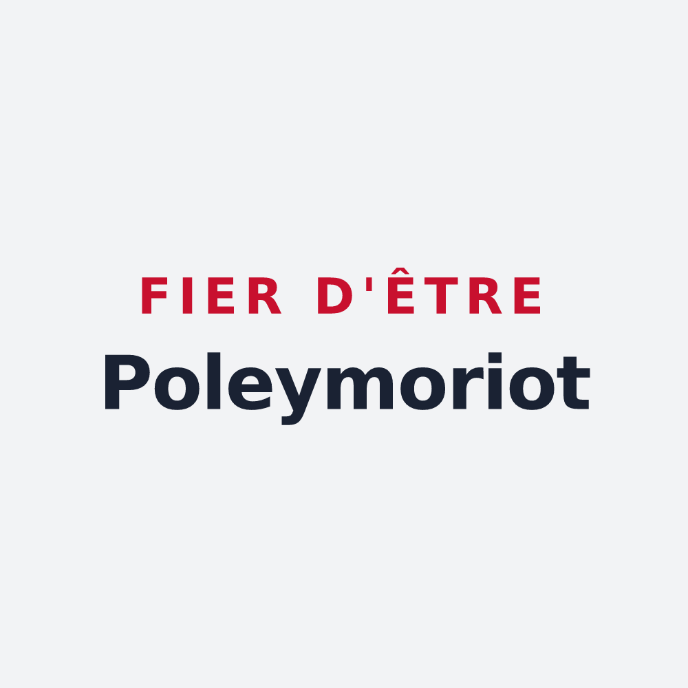 Poster « Fier d'être Poleymoriot » — design pour Poleymieux-au-Mont-d'Or