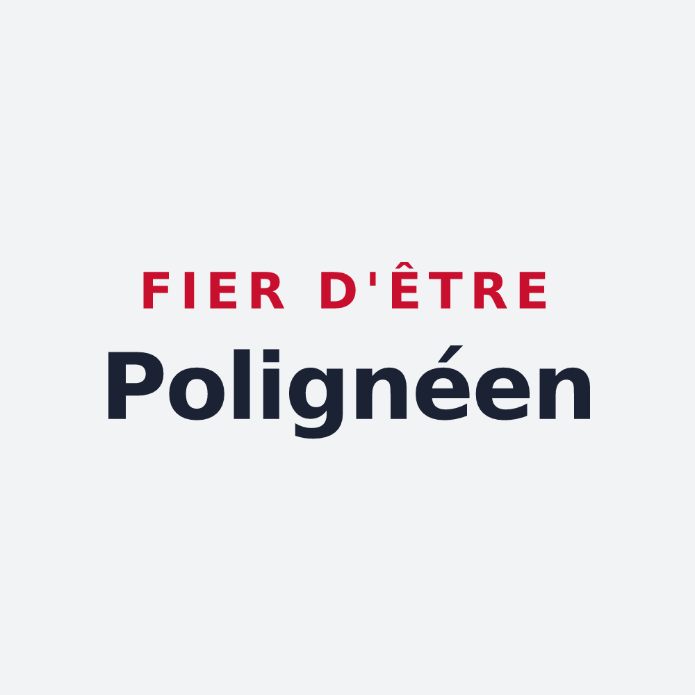 Poster « Fier d'être Polignéen » — design pour Poligné