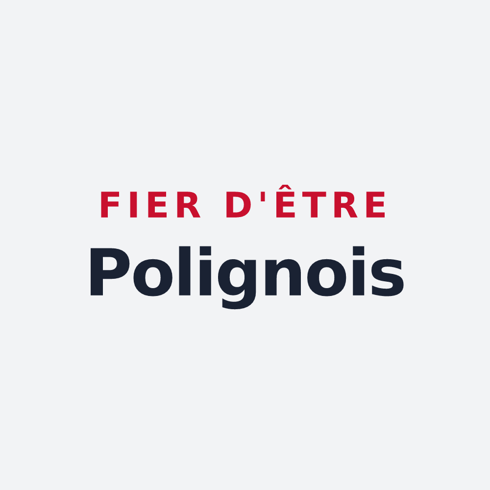Poster « Fier d'être Polignois » — design pour Poligny