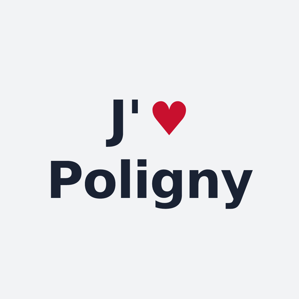 Poster personnalisé Poligny — design J'aime Poligny
