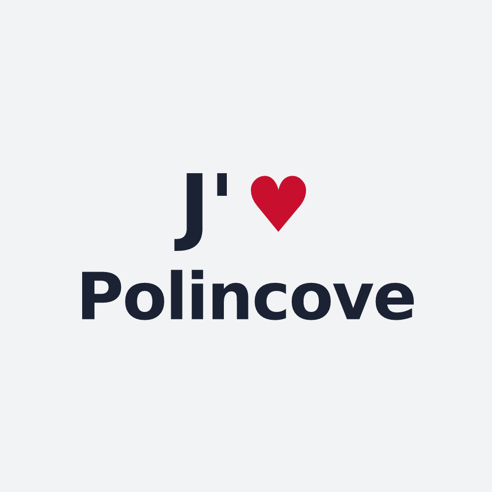 Poster personnalisé Polincove — design J'aime Polincove