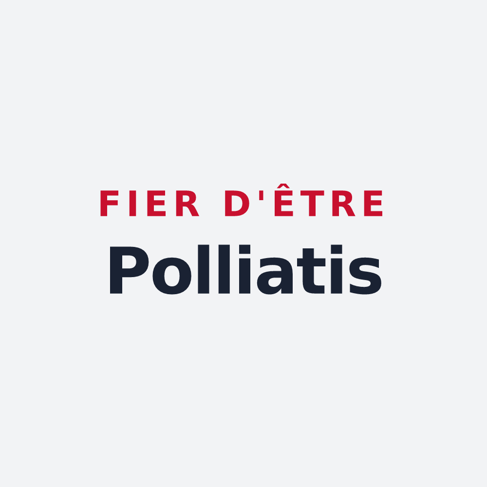 Poster « Fier d'être Polliatis » — design pour Polliat