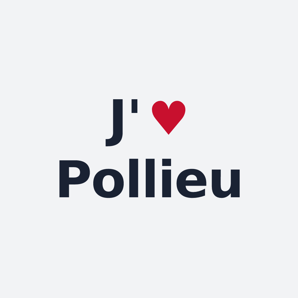 Poster personnalisé Pollieu — design J'aime Pollieu