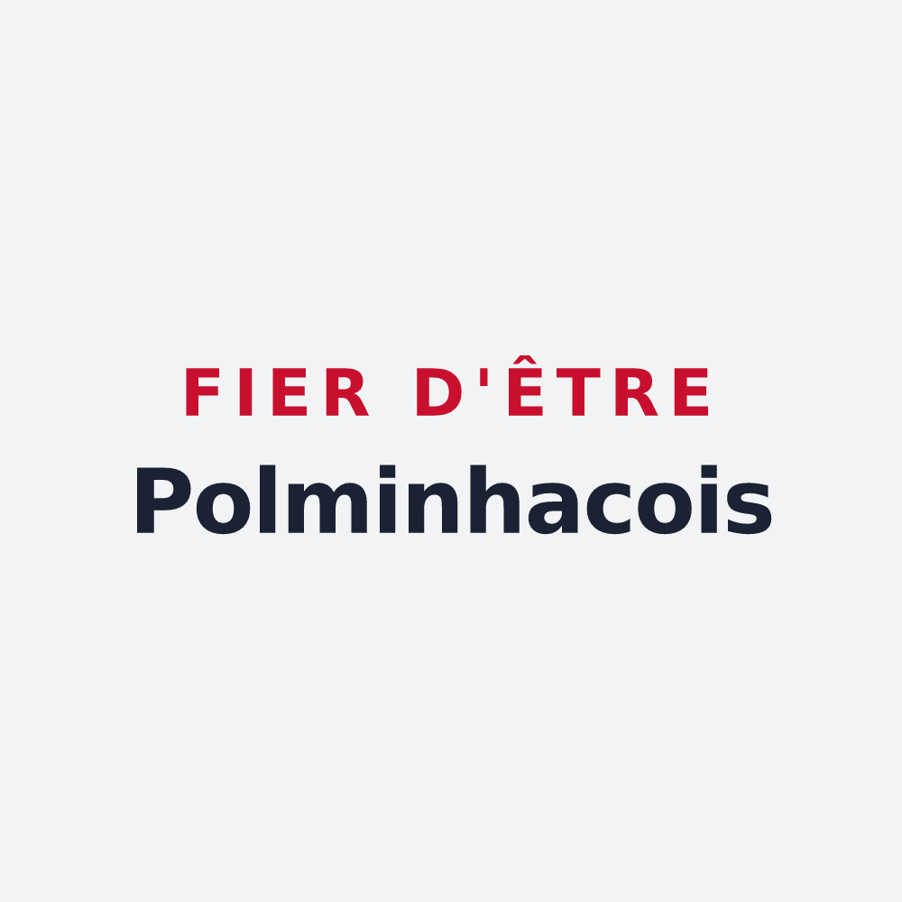 Poster « Fier d'être Polminhacois » — design pour Polminhac