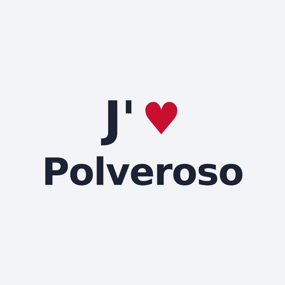 Poster personnalisé Polveroso — design J'aime Polveroso