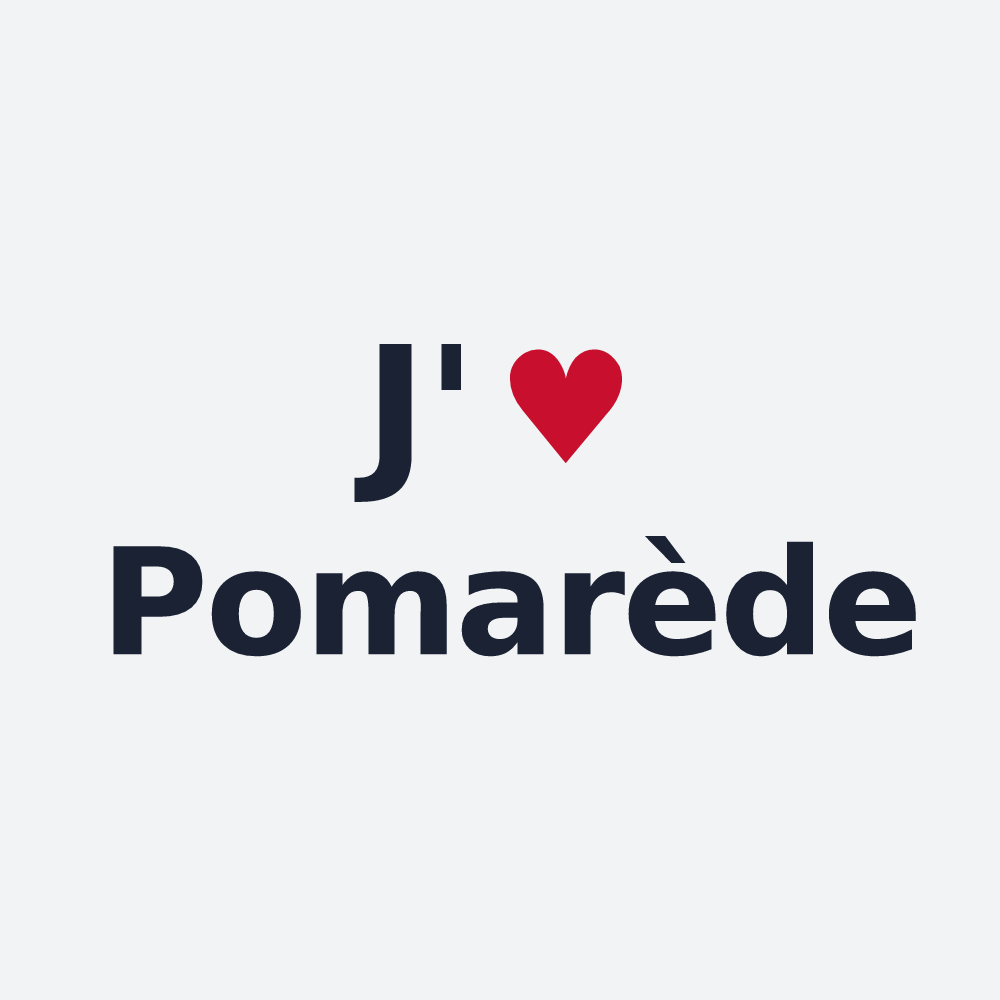 Poster personnalisé Pomarède — design J'aime Pomarède