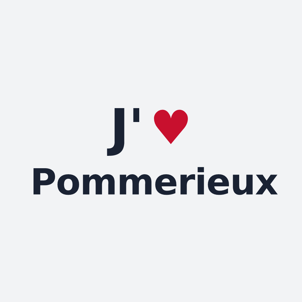 Poster personnalisé Pommerieux — design J'aime Pommerieux