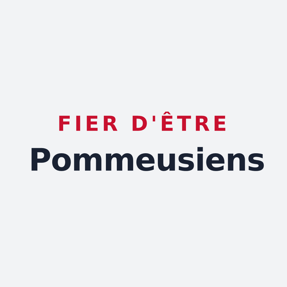 Poster « Fier d'être Pommeusiens » — design pour Pommeuse