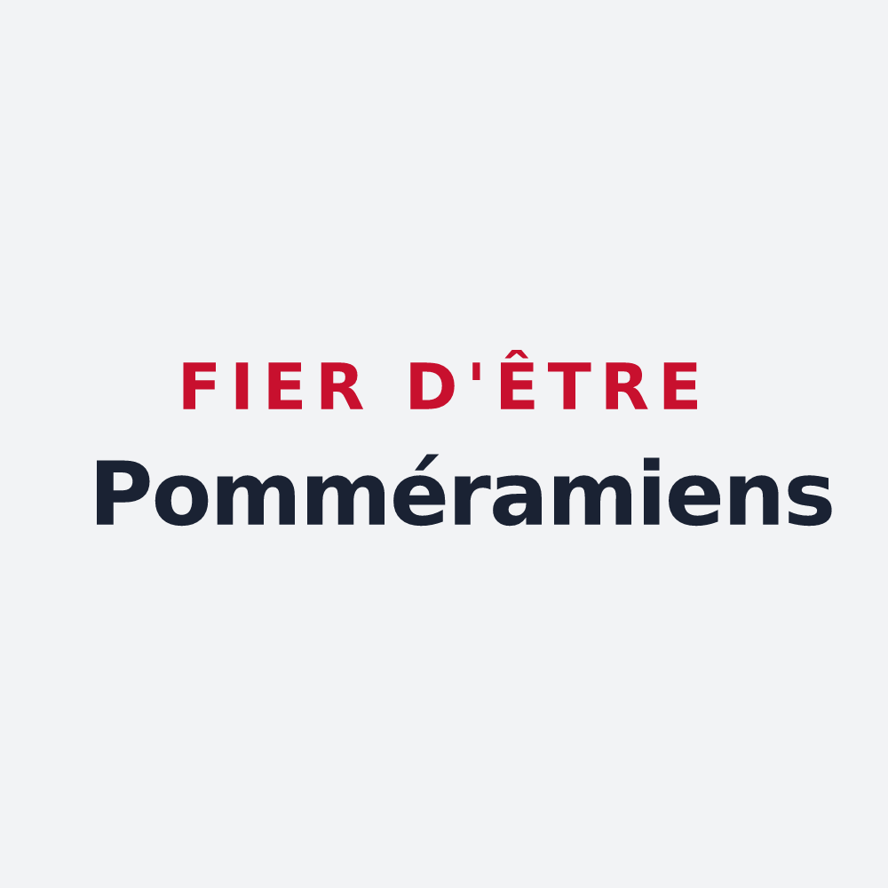 Poster « Fier d'être Pomméramiens » — design pour Pommiers