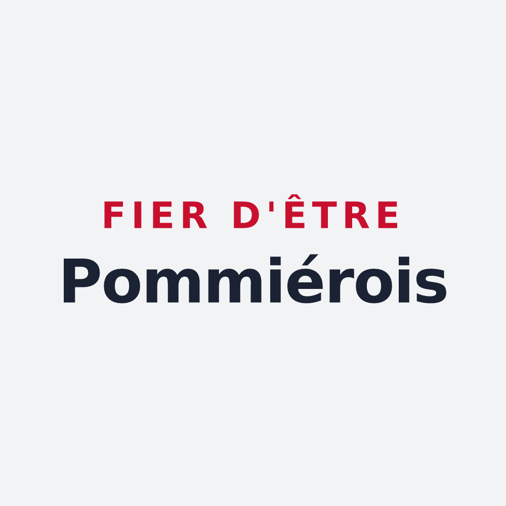 Poster « Fier d'être Pommiérois » — design pour Pommiers