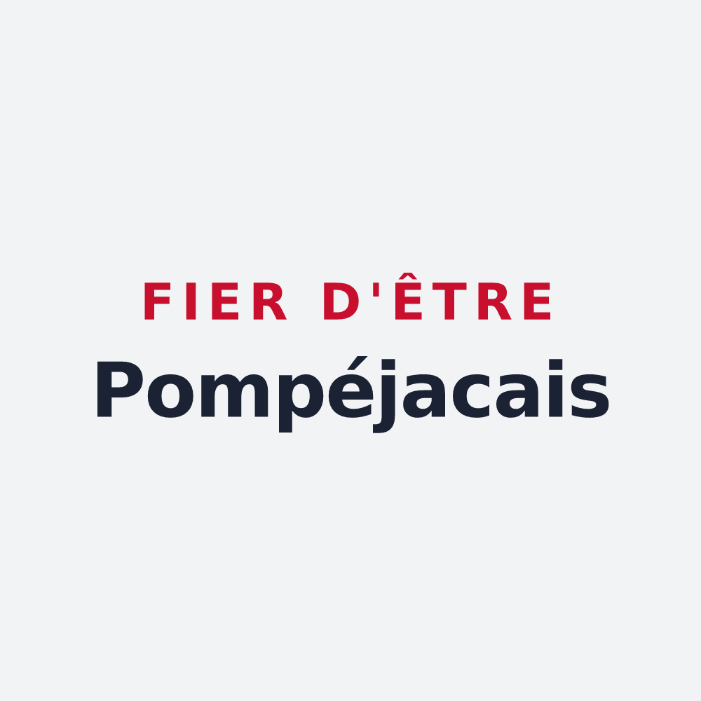 Poster « Fier d'être Pompéjacais » — design pour Pompéjac
