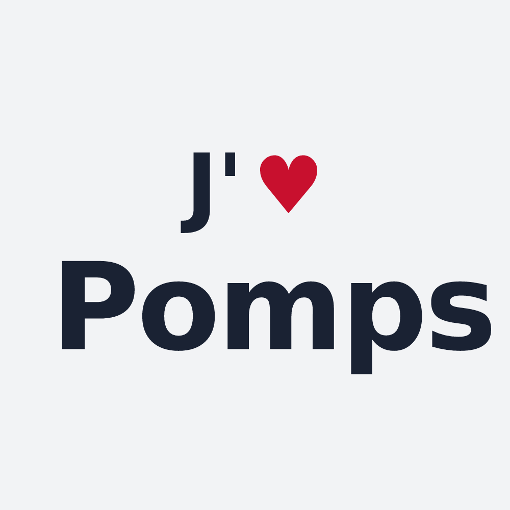 Poster personnalisé Pomps — design J'aime Pomps