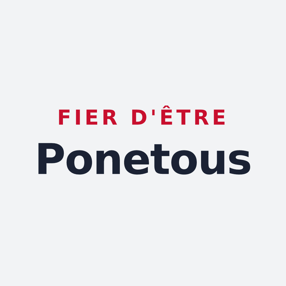 Poster « Fier d'être Ponetous » — design pour Ponet-et-Saint-Auban