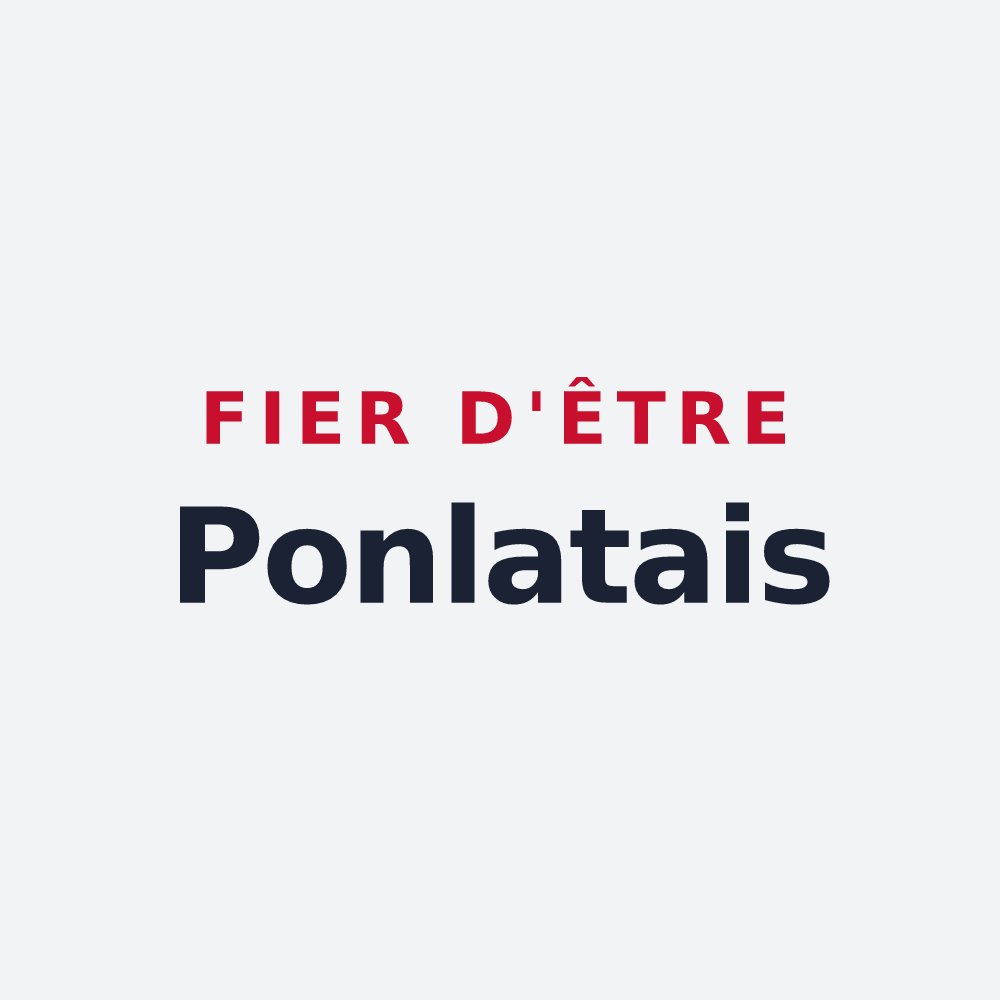 Poster « Fier d'être Ponlatais » — design pour Ponlat-Taillebourg