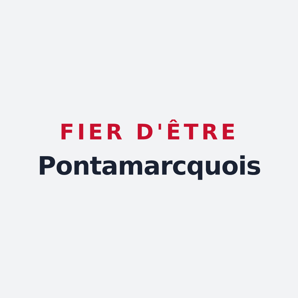 Poster « Fier d'être Pontamarcquois » — design pour Pont-à-Marcq