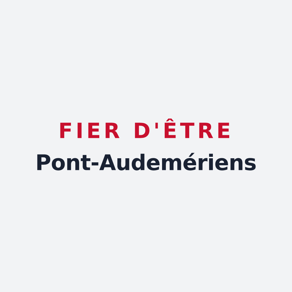 Poster « Fier d'être Pont-Audemériens » — design pour Pont-Audemer
