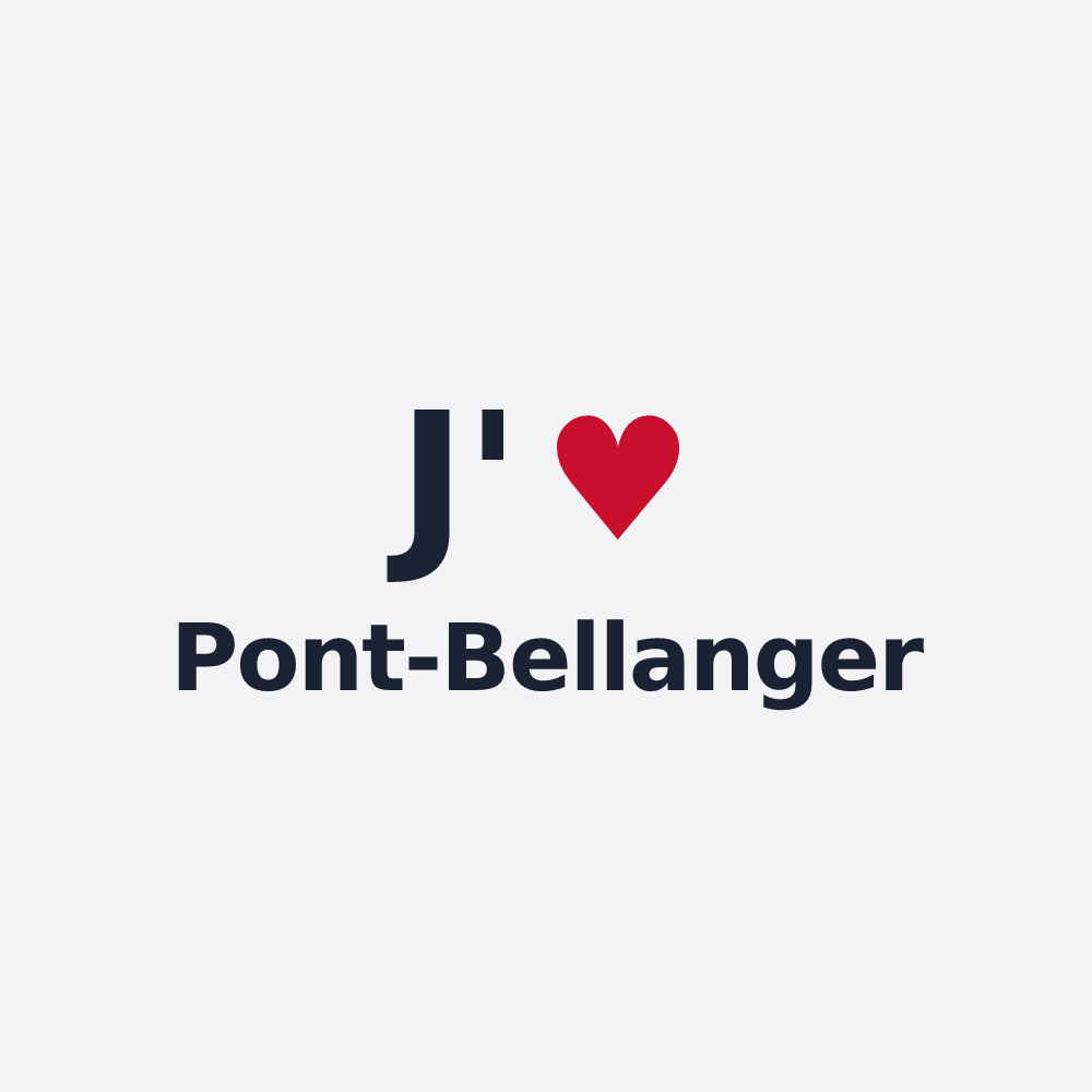 Poster personnalisé Pont-Bellanger — design J'aime Pont-Bellanger
