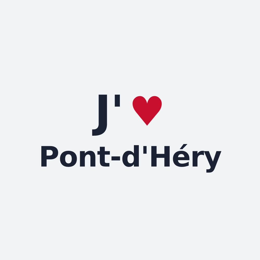 Poster personnalisé Pont-d'Héry — design J'aime Pont-d'Héry
