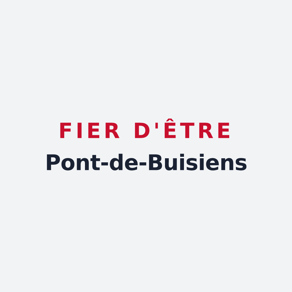 Poster « Fier d'être Pont-de-Buisiens » — design pour Pont-de-Buis-lès-Quimerch