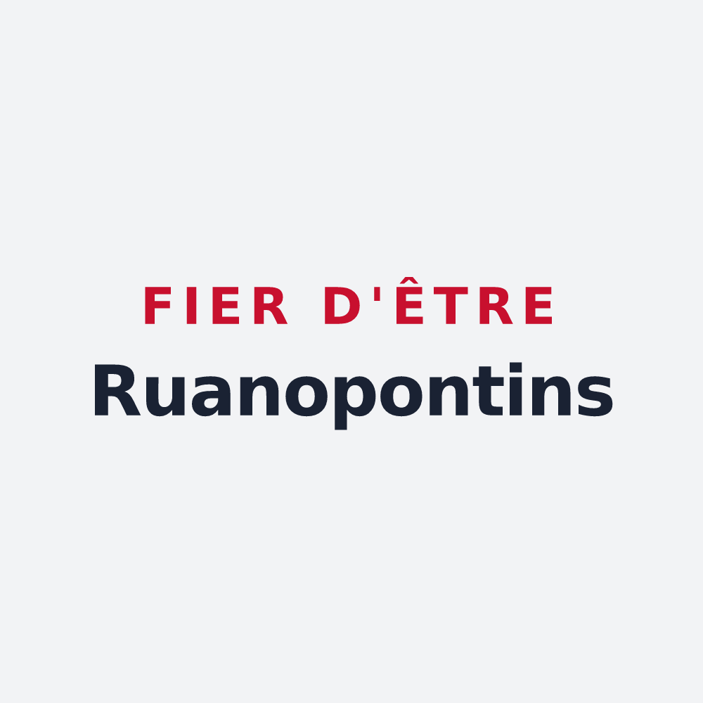 Poster « Fier d'être Ruanopontins » — design pour Pont-de-Ruan