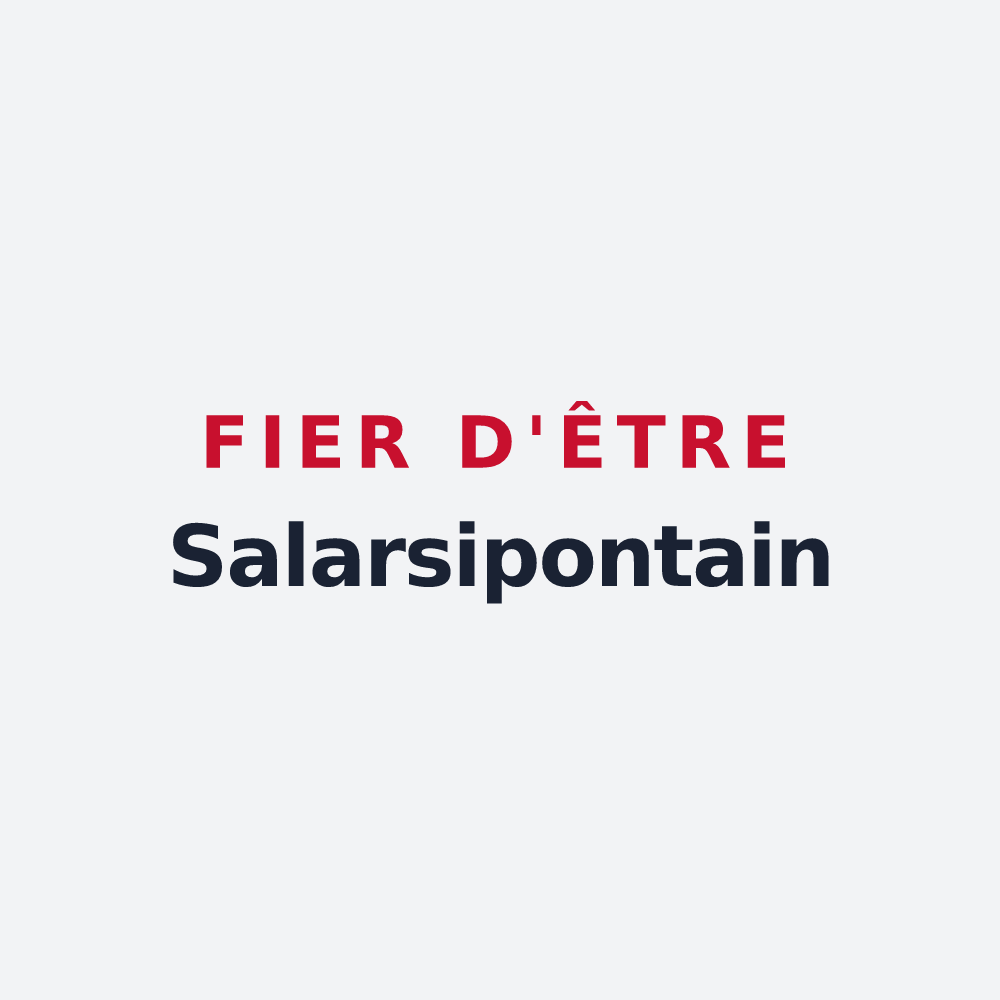 Poster « Fier d'être Salarsipontain » — design pour Pont-de-Salars