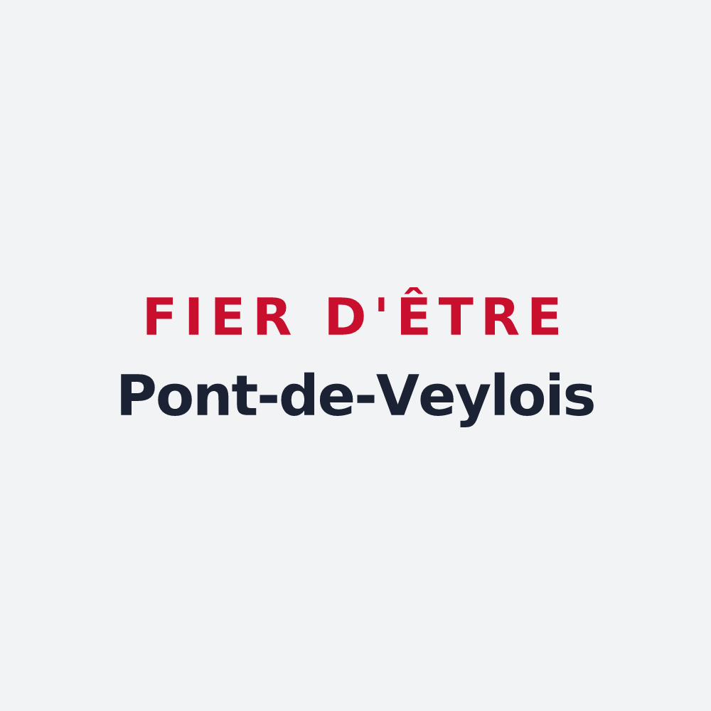 Poster « Fier d'être Pont-de-Veylois » — design pour Pont-de-Veyle