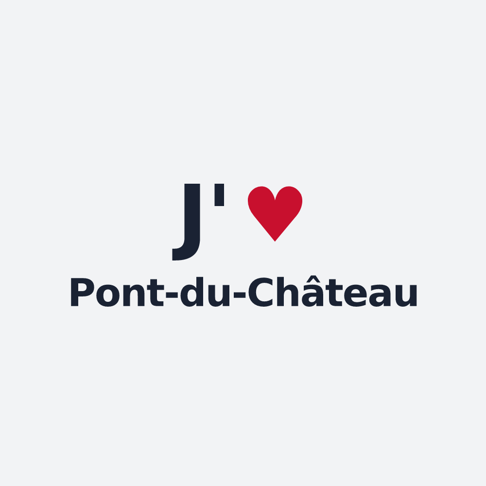 Poster personnalisé Pont-du-Château — design J'aime Pont-du-Château