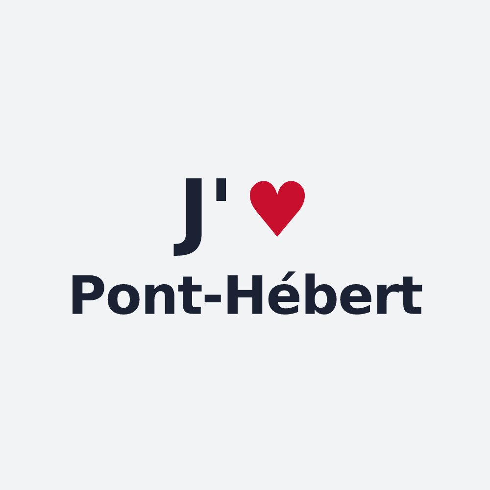 Poster personnalisé Pont-Hébert — design J'aime Pont-Hébert
