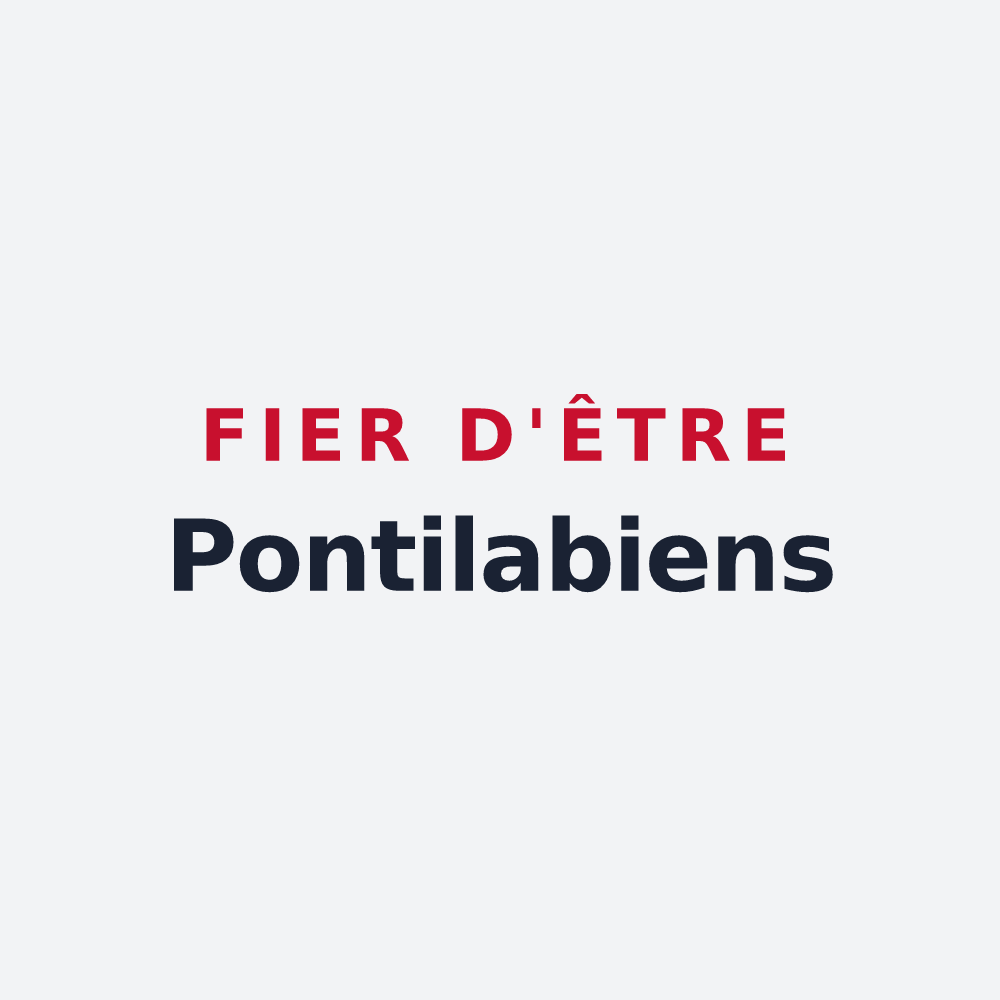 Poster « Fier d'être Pontilabiens » — design pour Pont-l'Abbé-d'Arnoult