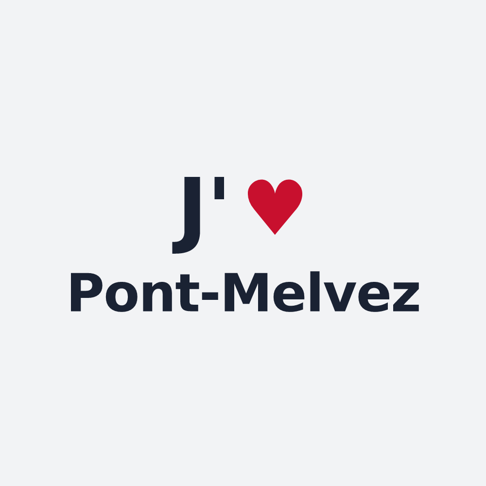 Poster personnalisé Pont-Melvez — design J'aime Pont-Melvez