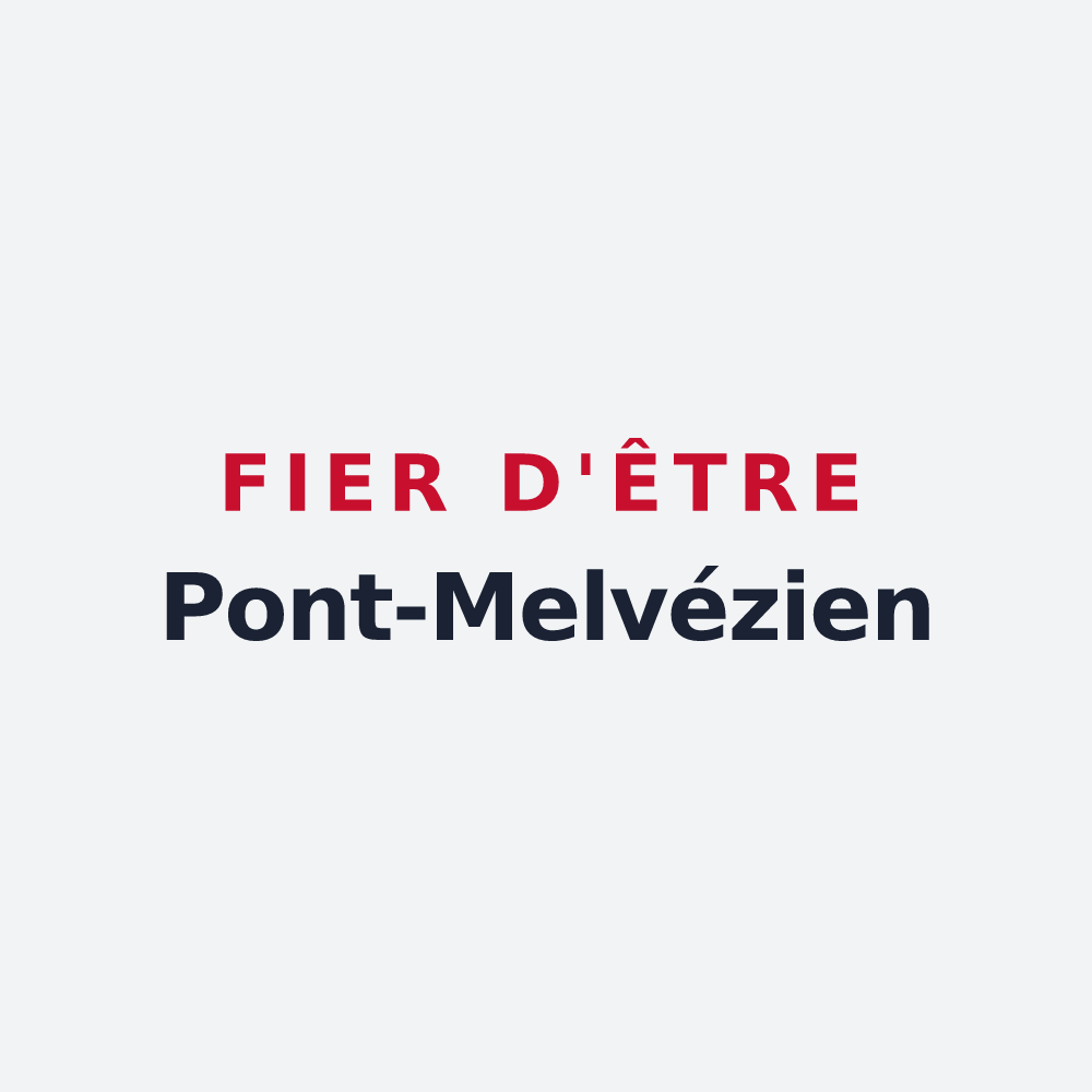 Poster « Fier d'être Pont-Melvézien » — design pour Pont-Melvez