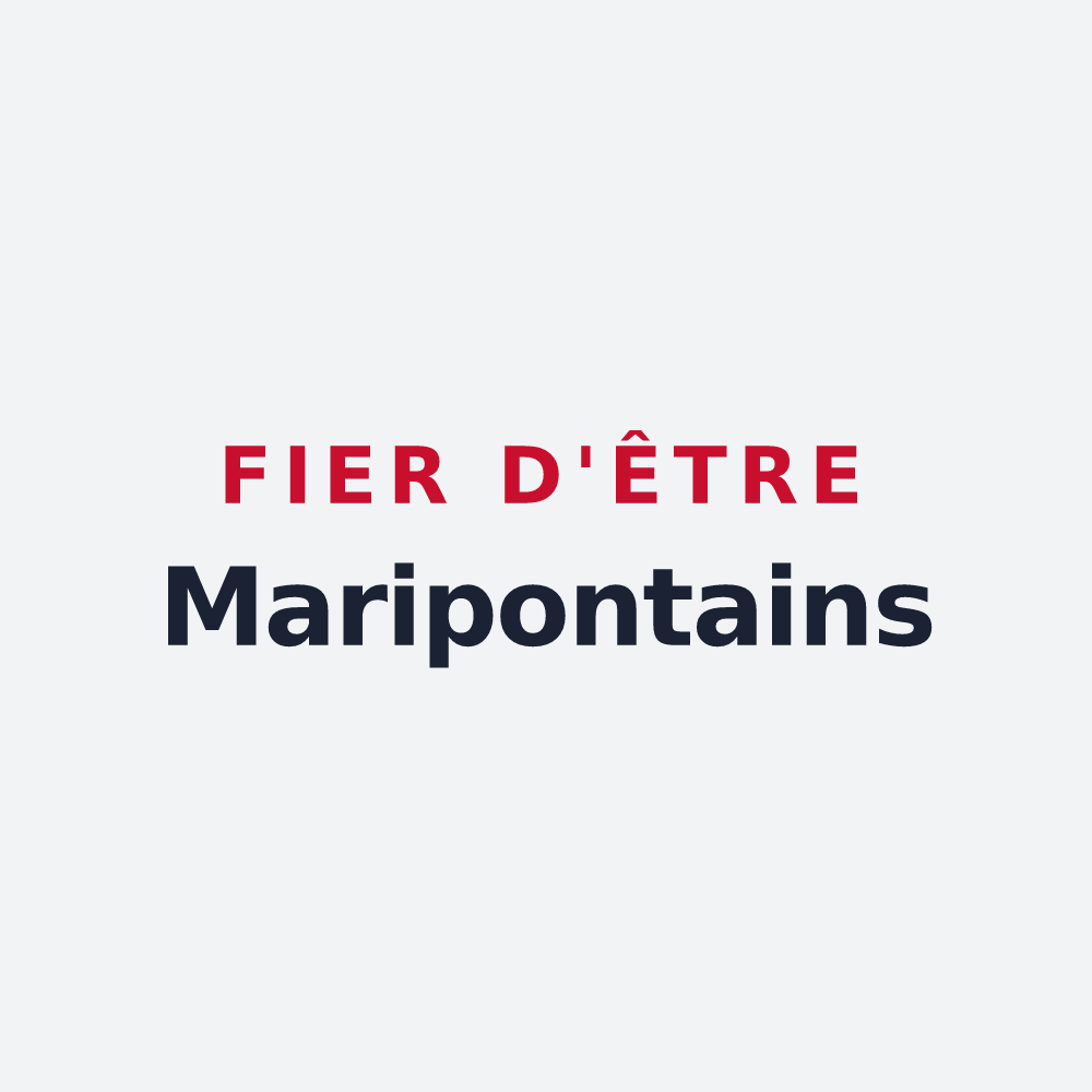 Poster « Fier d'être Maripontains » — design pour Pont-Sainte-Marie