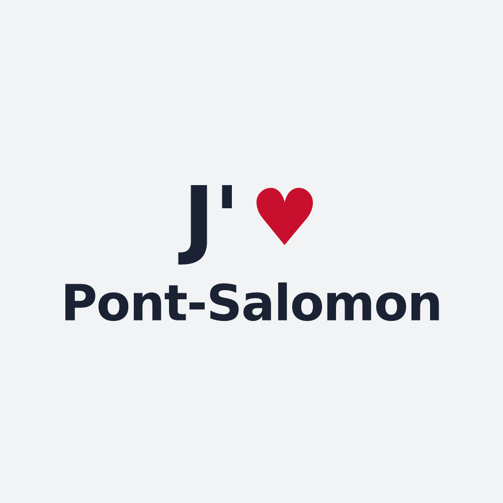 Poster personnalisé Pont-Salomon — design J'aime Pont-Salomon
