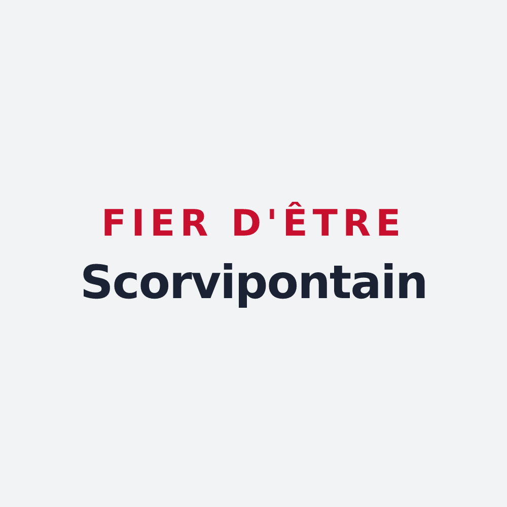 Poster « Fier d'être Scorvipontain » — design pour Pont-Scorff
