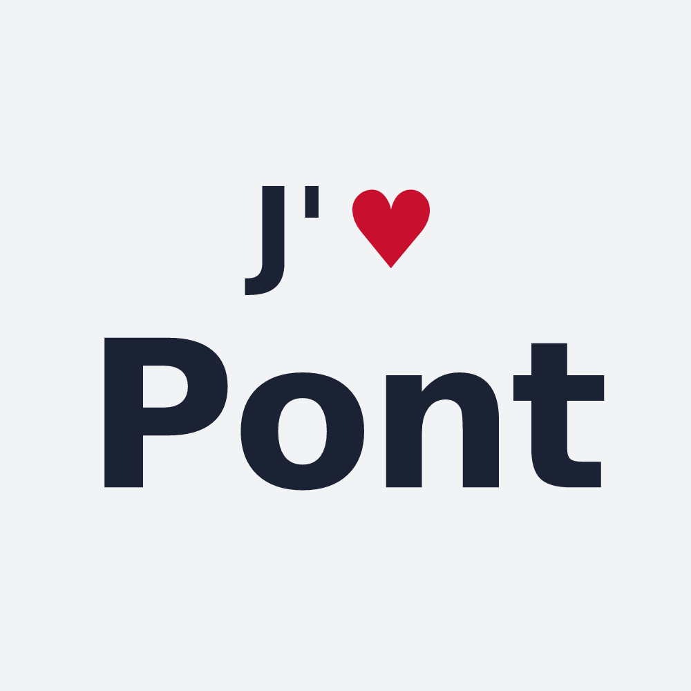 Poster personnalisé Pont — design J'aime Pont