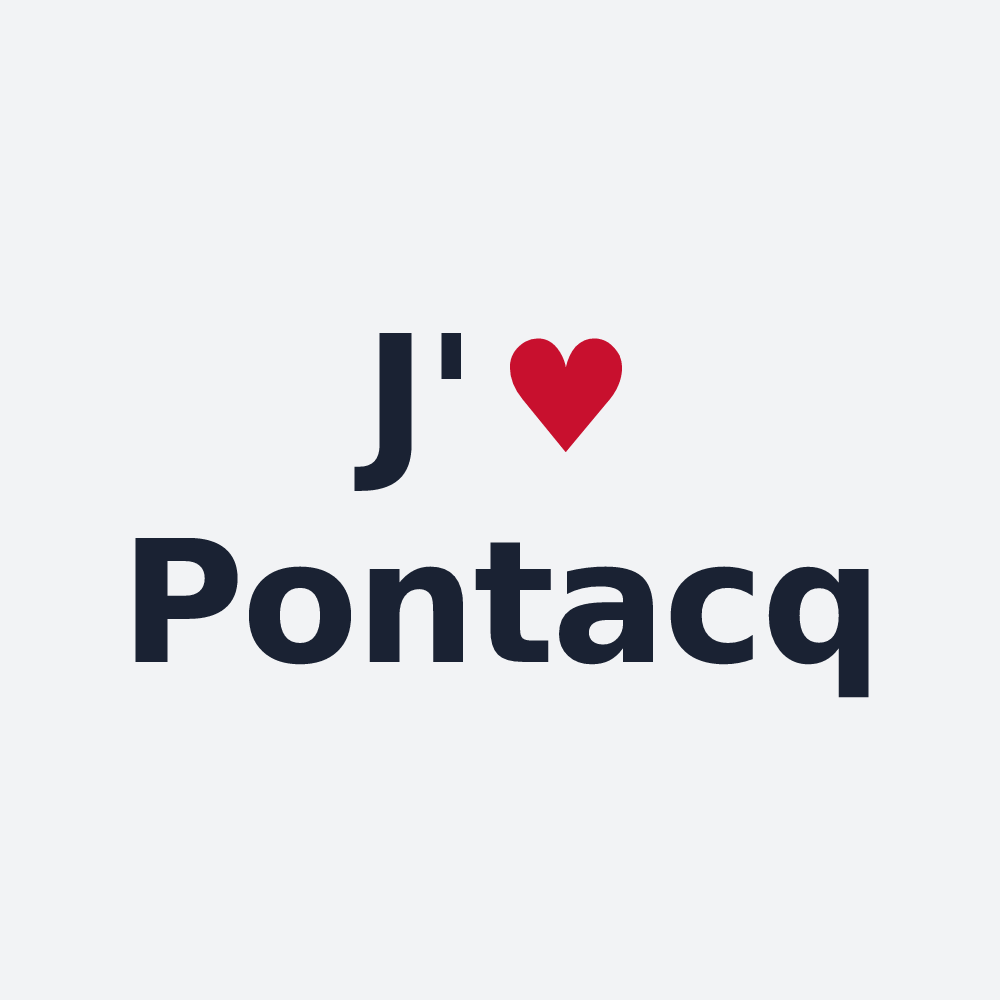 Poster personnalisé Pontacq — design J'aime Pontacq