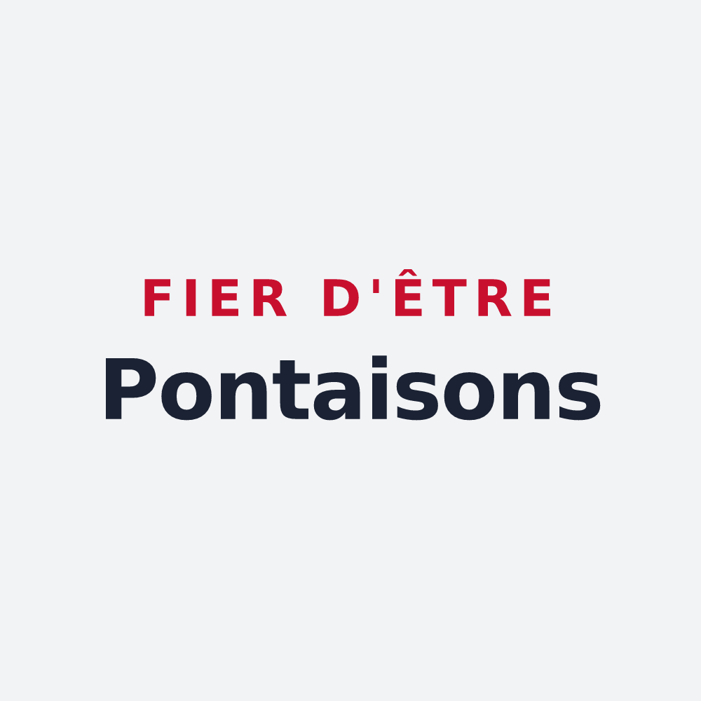 Poster « Fier d'être Pontaisons » — design pour Pontaix
