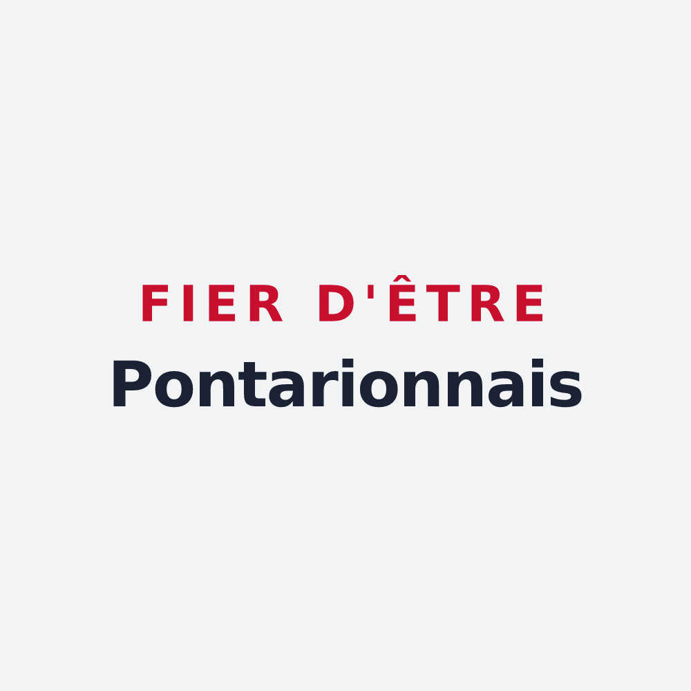 Poster « Fier d'être Pontarionnais » — design pour Pontarion