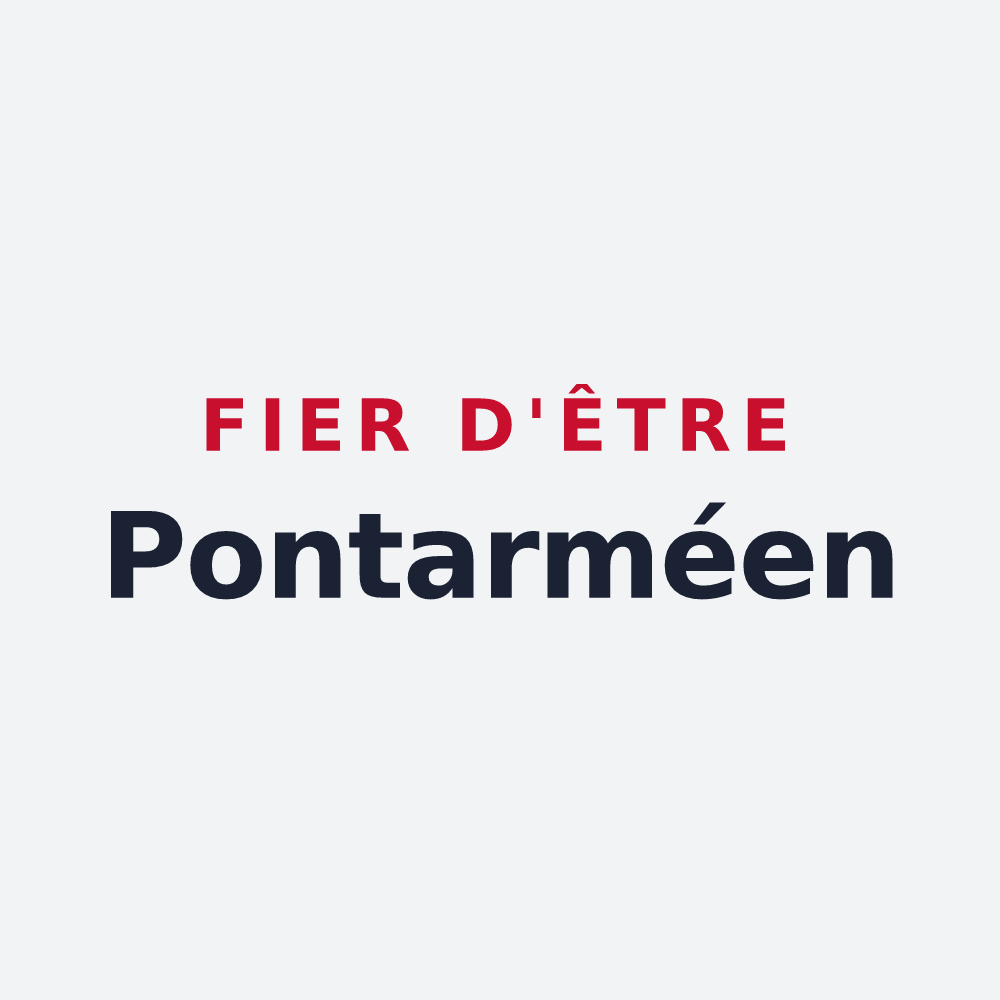 Poster « Fier d'être Pontarméen » — design pour Pontarmé