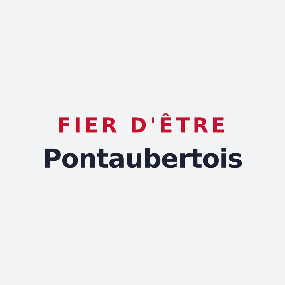 Poster « Fier d'être Pontaubertois » — design pour Pontaubert