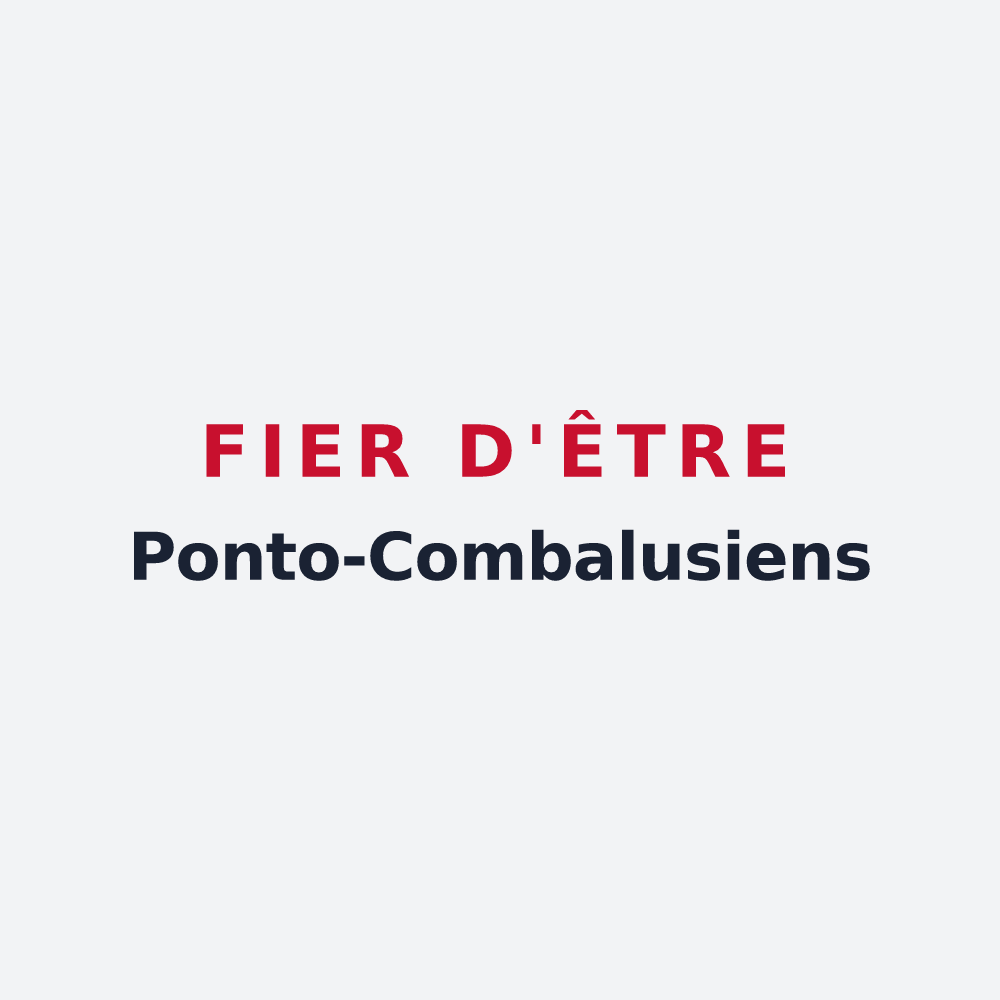 Poster « Fier d'être Ponto-Combalusiens » — design pour Pontault-Combault
