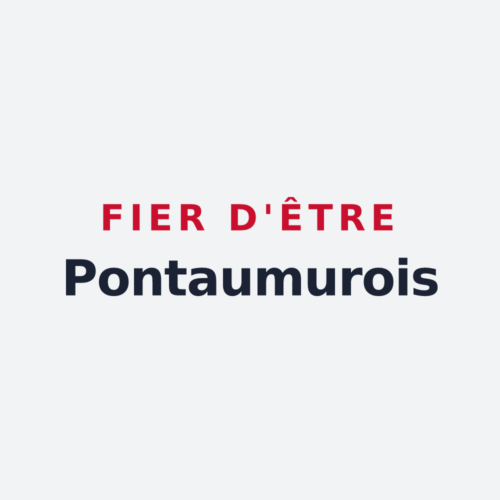 Poster « Fier d'être Pontaumurois » — design pour Pontaumur