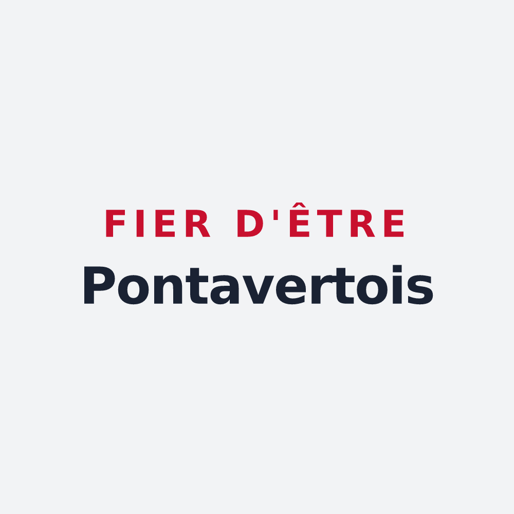 Poster « Fier d'être Pontavertois » — design pour Pontavert