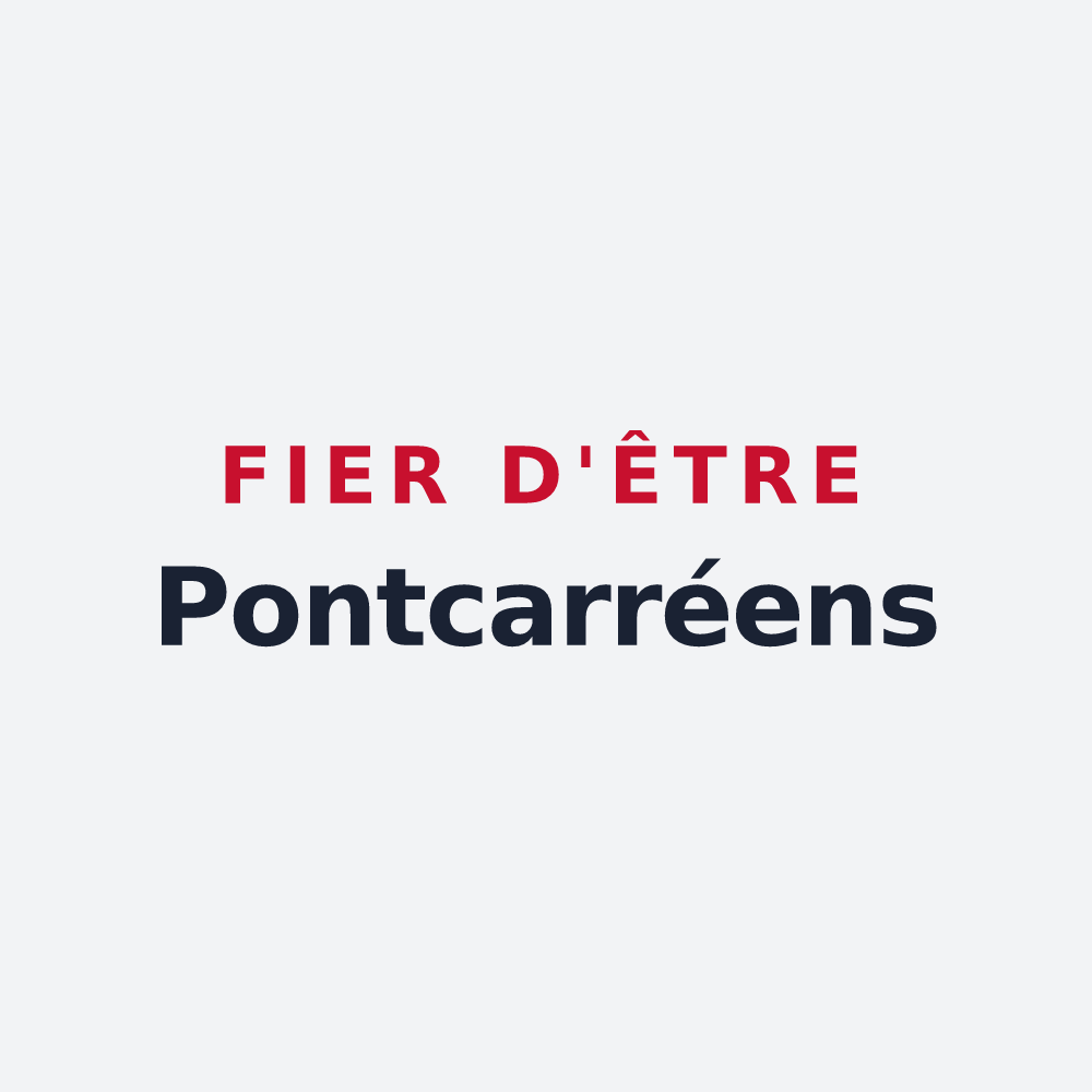 Poster « Fier d'être Pontcarréens » — design pour Pontcarré