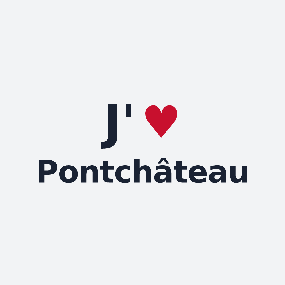 Poster personnalisé Pontchâteau — design J'aime Pontchâteau