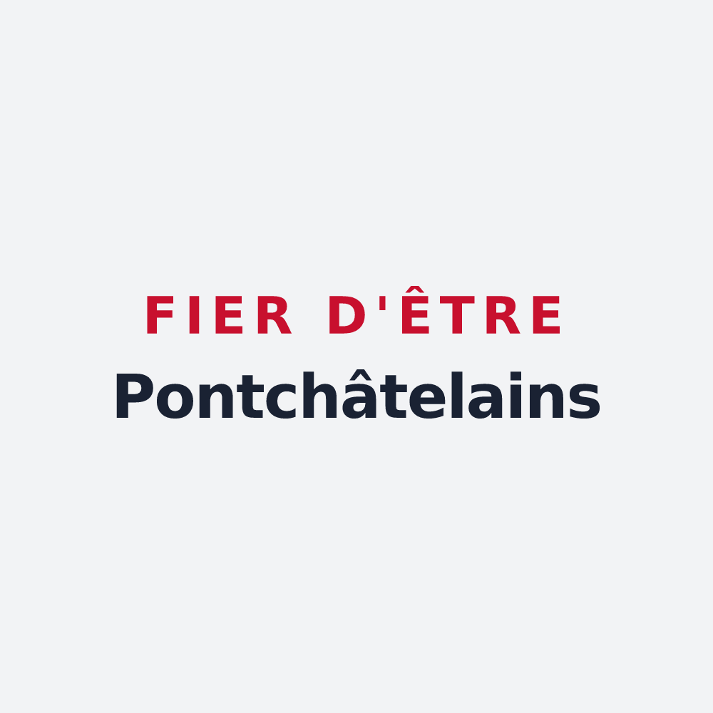 Poster « Fier d'être Pontchâtelains » — design pour Pontchâteau
