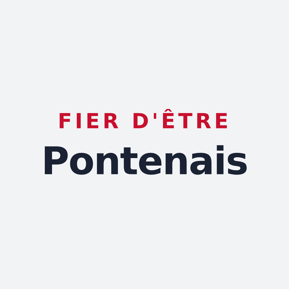 Poster « Fier d'être Pontenais » — design pour Pontenx-les-Forges