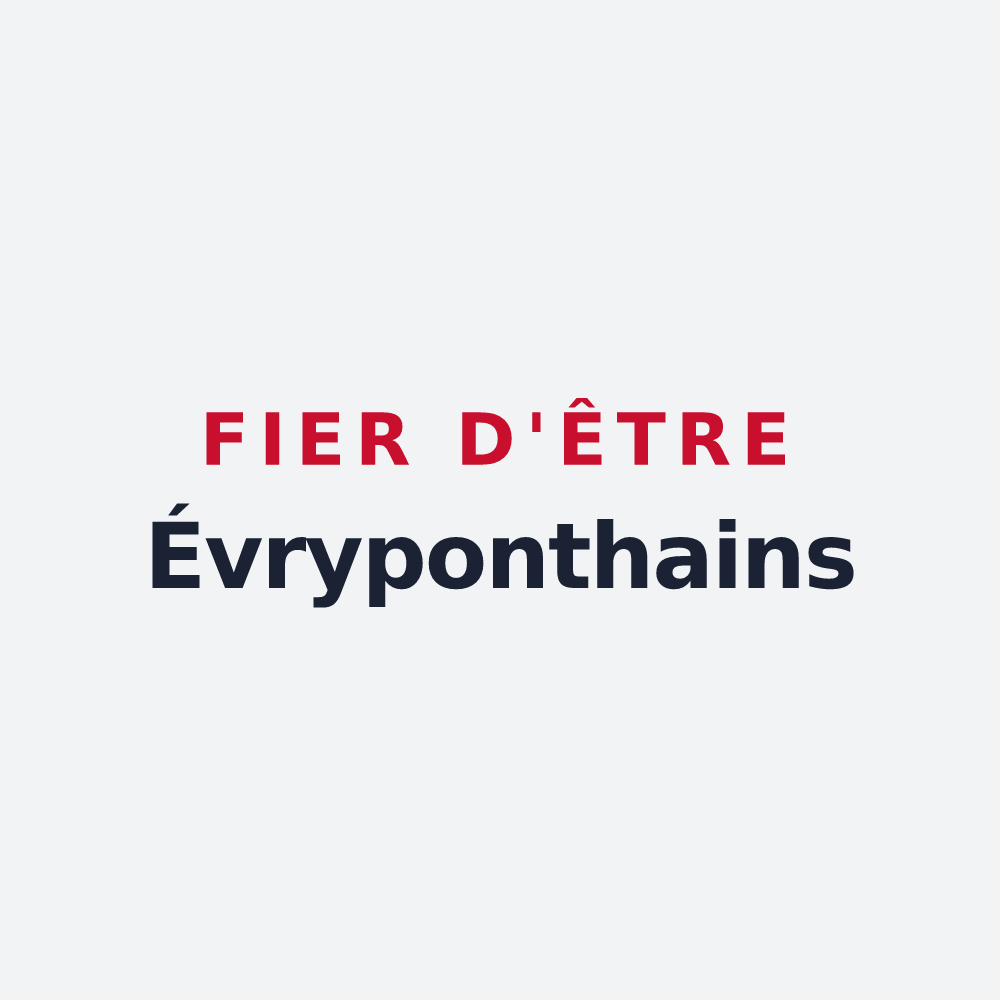 Poster « Fier d'être Évryponthains » — design pour Ponthévrard