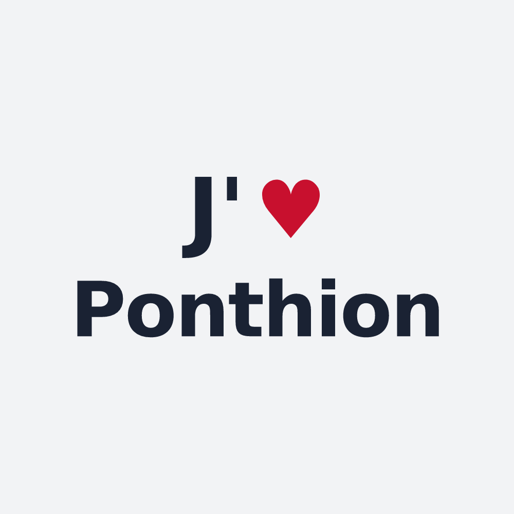 Poster personnalisé Ponthion — design J'aime Ponthion